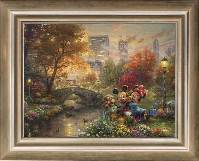 Mickey and Minnie - Sweetheart Central Park - Limited Edition Canvas (SN - Standard Numbered) - ArtOfEntertainment.com