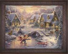 Load image into Gallery viewer, Mickey and Minnie - Sweetheart Holiday - Limited Edition Canvas (SN - Standard Numbered) - ArtOfEntertainment.com
