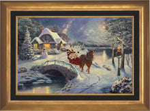 Load image into Gallery viewer, Mickey and Minnie Evening Sleigh Ride - Limited Edition Canvas (SN - Standard Numbered) - ArtOfEntertainment.com

