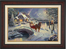 Load image into Gallery viewer, Mickey and Minnie Evening Sleigh Ride - Limited Edition Canvas (SN - Standard Numbered) - ArtOfEntertainment.com
