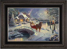 Load image into Gallery viewer, Mickey and Minnie Evening Sleigh Ride - Limited Edition Canvas (SN - Standard Numbered) - ArtOfEntertainment.com
