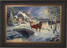 Load image into Gallery viewer, Mickey and Minnie Evening Sleigh Ride - Limited Edition Canvas (SN - Standard Numbered) - ArtOfEntertainment.com

