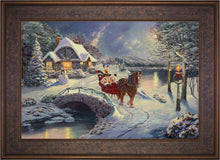 Load image into Gallery viewer, Mickey and Minnie Evening Sleigh Ride - Limited Edition Canvas (SN - Standard Numbered) - ArtOfEntertainment.com
