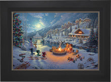 Load image into Gallery viewer, Disney Mickey and Minnie Christmas Lodge - Limited Edition Canvas (JE - Jewel Edition) - Art Of Entertainment

