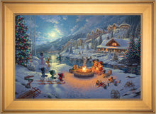Load image into Gallery viewer, Disney Mickey and Minnie Christmas Lodge - Limited Edition Canvas (JE - Jewel Edition) - Art Of Entertainment
