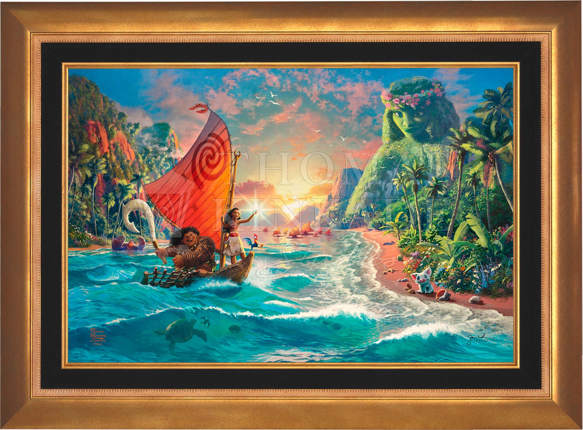 アメリカディズニー モアナ 印刷物 Disney Moana - Limited Edition Canvas (SN - Standard