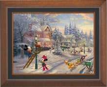 Load image into Gallery viewer, Mickey&#39;s Victorian Christmas - Limited Edition Canvas (JE - Jewel Edition) - ArtOfEntertainment.com
