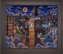 Load image into Gallery viewer, Peter Pan Learning to Fly - Limited Edition Canvas (SN - Standard Numbered) - Art Of Entertainment
