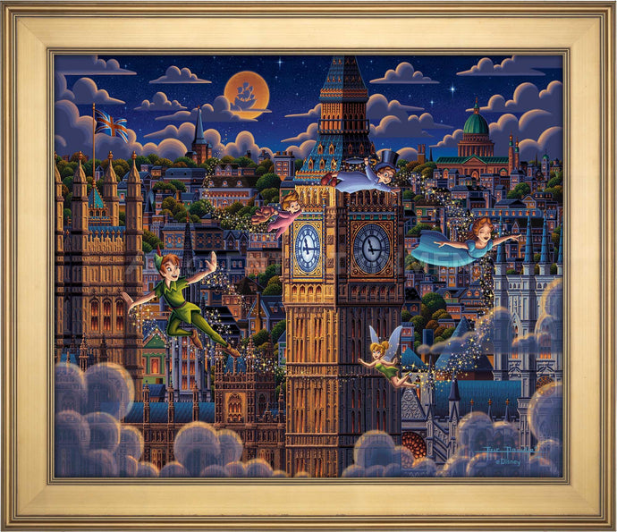 Peter Pan Learning to Fly - Limited Edition Canvas (AP - Artist Proof) - Art Of Entertainment