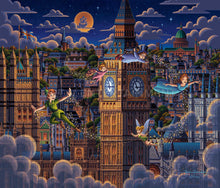 Load image into Gallery viewer, Peter Pan Learning to Fly - Limited Edition Canvas - SN - (Unframed)
