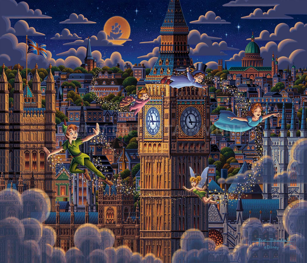 Peter Pan Learning to Fly - Limited Edition Canvas - SN - (Unframed)