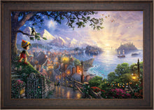 Load image into Gallery viewer, Pinocchio Wishes Upon A Star - Limited Edition Canvas (SN - Standard Numbered) - ArtOfEntertainment.com
