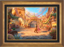 Load image into Gallery viewer, Rapunzel Dancing in the Sunlit Courtyard - Limited Edition Canvas (SN - Standard Numbered) - ArtOfEntertainment.com
