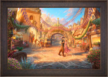 Load image into Gallery viewer, Rapunzel Dancing in the Sunlit Courtyard - Limited Edition Canvas (SN - Standard Numbered) - ArtOfEntertainment.com
