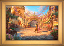 Load image into Gallery viewer, Rapunzel Dancing in the Sunlit Courtyard - Limited Edition Canvas (JE - Jewel Edition) - ArtOfEntertainment.com

