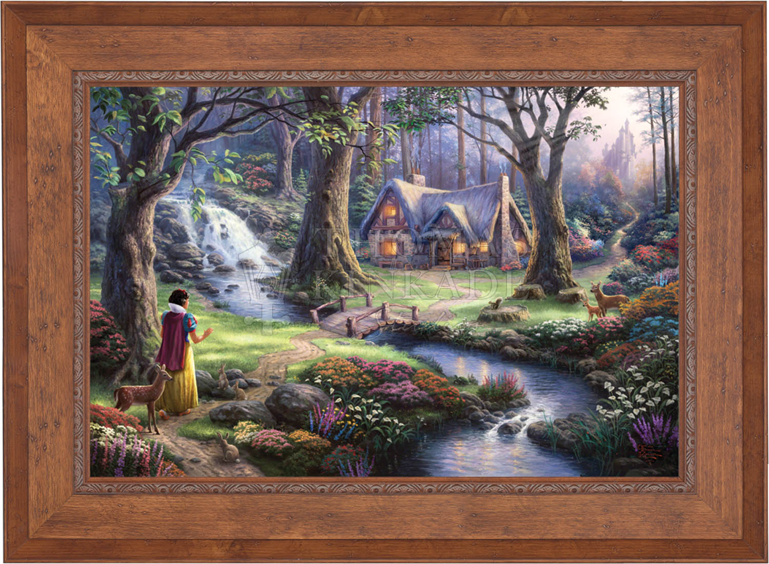 Thomas Kinkade Wrapped Canvas: Snow White, selling Pinocchio & Peter Pan