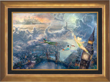 Load image into Gallery viewer, Tinker Bell and Peter Pan Fly to Never Land - Limited Edition Canvas (SN - Standard Numbered) - ArtOfEntertainment.com
