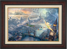 Load image into Gallery viewer, Tinker Bell and Peter Pan Fly to Never Land - Limited Edition Canvas (SN - Standard Numbered) - ArtOfEntertainment.com
