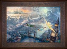 Load image into Gallery viewer, Tinker Bell and Peter Pan Fly to Never Land - Limited Edition Canvas (SN - Standard Numbered) - ArtOfEntertainment.com
