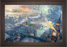 Load image into Gallery viewer, Tinker Bell and Peter Pan Fly to Never Land - Limited Edition Canvas (SN - Standard Numbered) - ArtOfEntertainment.com
