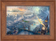 Load image into Gallery viewer, Tinker Bell and Peter Pan Fly to Never Land - Limited Edition Canvas (SN - Standard Numbered) - ArtOfEntertainment.com
