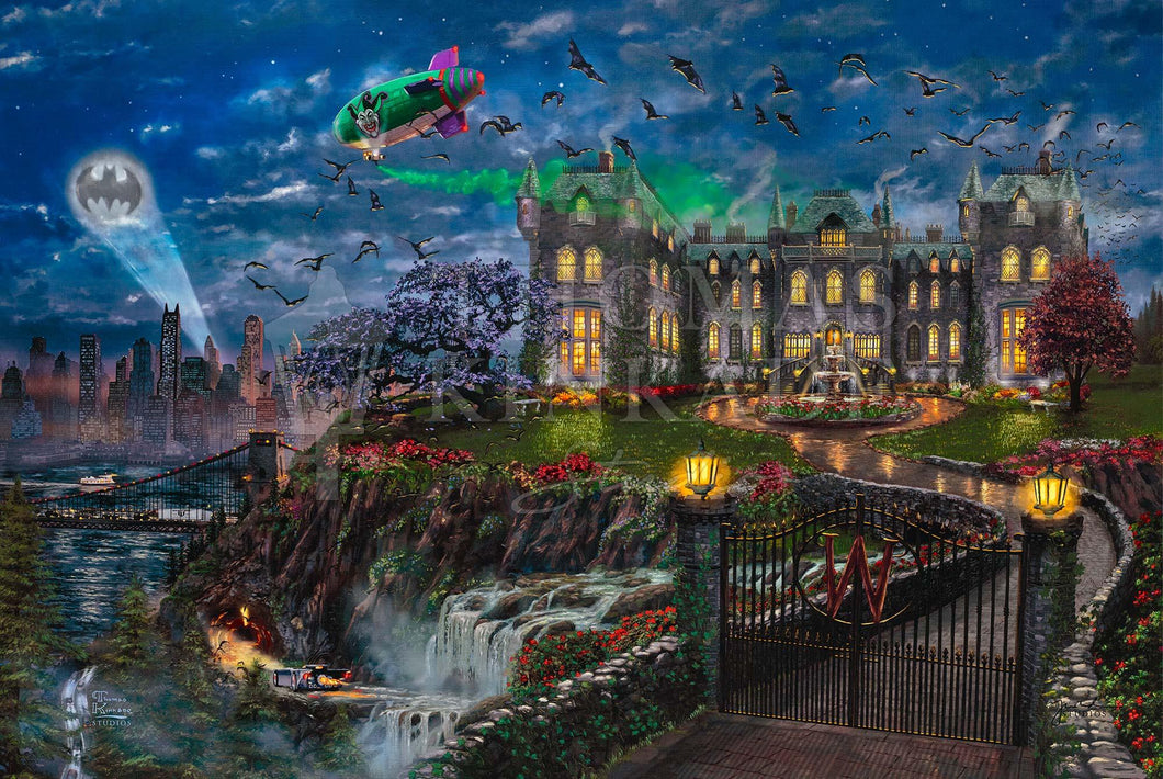 Wayne Manor - Limited Edition Canvas (SN - Standard Numbered) - Art Of Entertainment