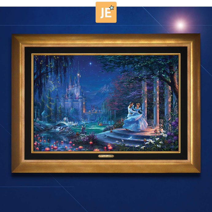 Cinderella Dancing in the Starlight - Limited Edition Canvas (JE - Jewel Edition) - ArtOfEntertainment.com