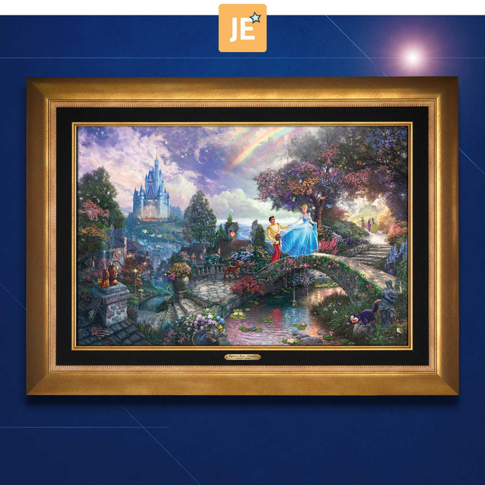 Cinderella Wishes Upon a Dream - Limited Edition Canvas (JE - Jewel Edition) - ArtOfEntertainment.com