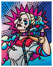 Load image into Gallery viewer, a painting of a picture of a zebra 
