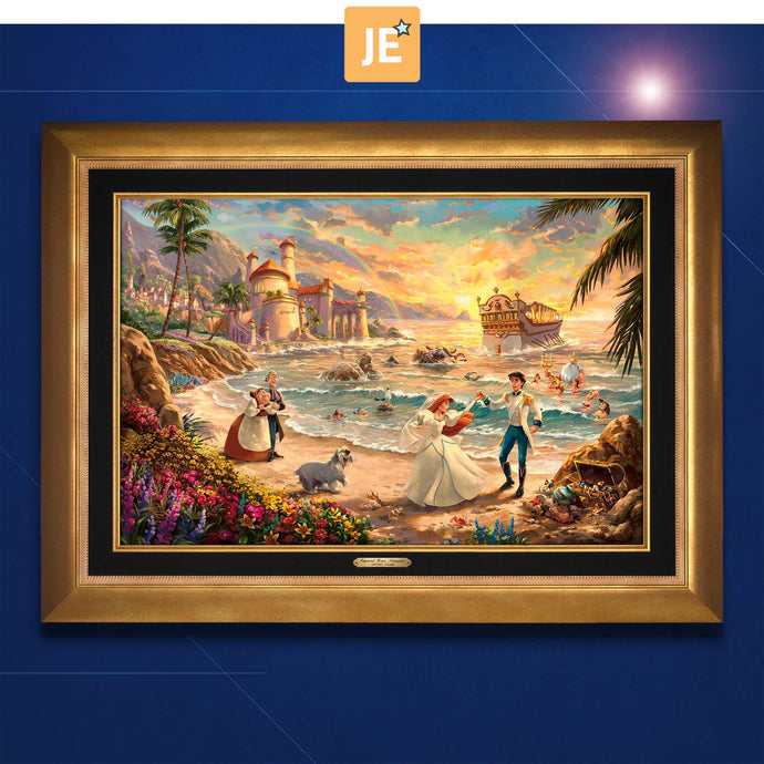 Disney Little Mermaid Celebration of Love - Limited Edition Canvas (JE - Jewel Edition) Limited Edition Canvas - Art Of Entertainment