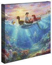 Load image into Gallery viewer, Little Mermaid Falling in Love - Gallery Wrapped Canvas
