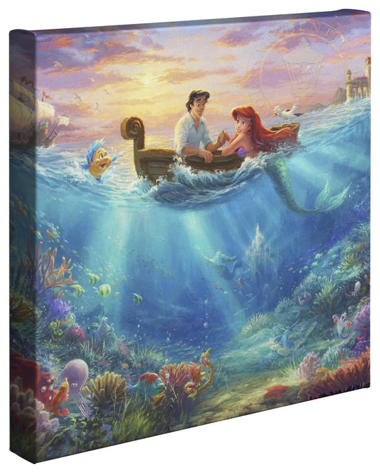 Little Mermaid Falling in Love - Gallery Wrapped Canvas