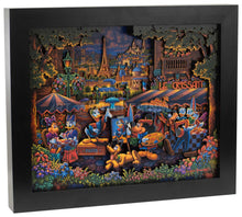 Load image into Gallery viewer, Mickey and Friends Painting in Paris - 13&quot; x 16&quot; Stratascape - Art Of Entertainment
