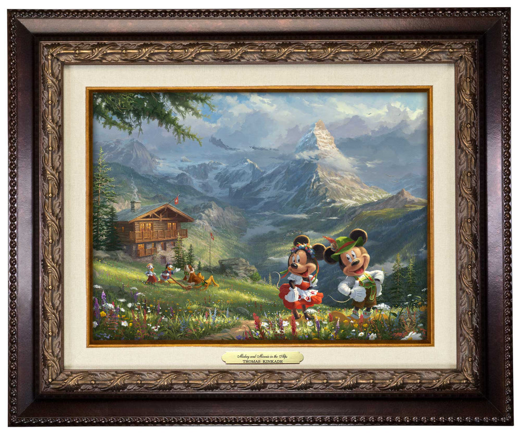 Mickey and Minnie in the Alps - Canvas Classics