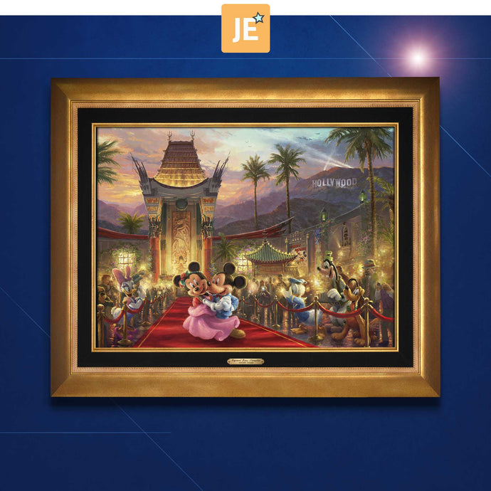 Mickey and Minnie in Hollywood - Limited Edition Canvas (JE - Jewel Edition) - ArtOfEntertainment.com