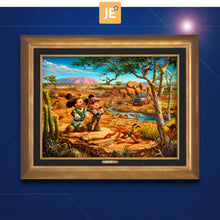 Load image into Gallery viewer, Disney Mickey and Minnie in the Outback - Limited Edition Canvas (JE - Jewel Edition)
