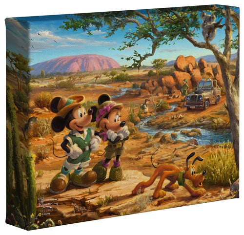 Mickey and Minnie in the Outback - Gallery Wrapped Canvas