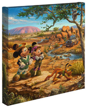 Load image into Gallery viewer, Mickey and Minnie in the Outback - Gallery Wrapped Canvas

