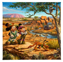 Load image into Gallery viewer, Mickey and Minnie in the Outback - Gallery Wrapped Canvas
