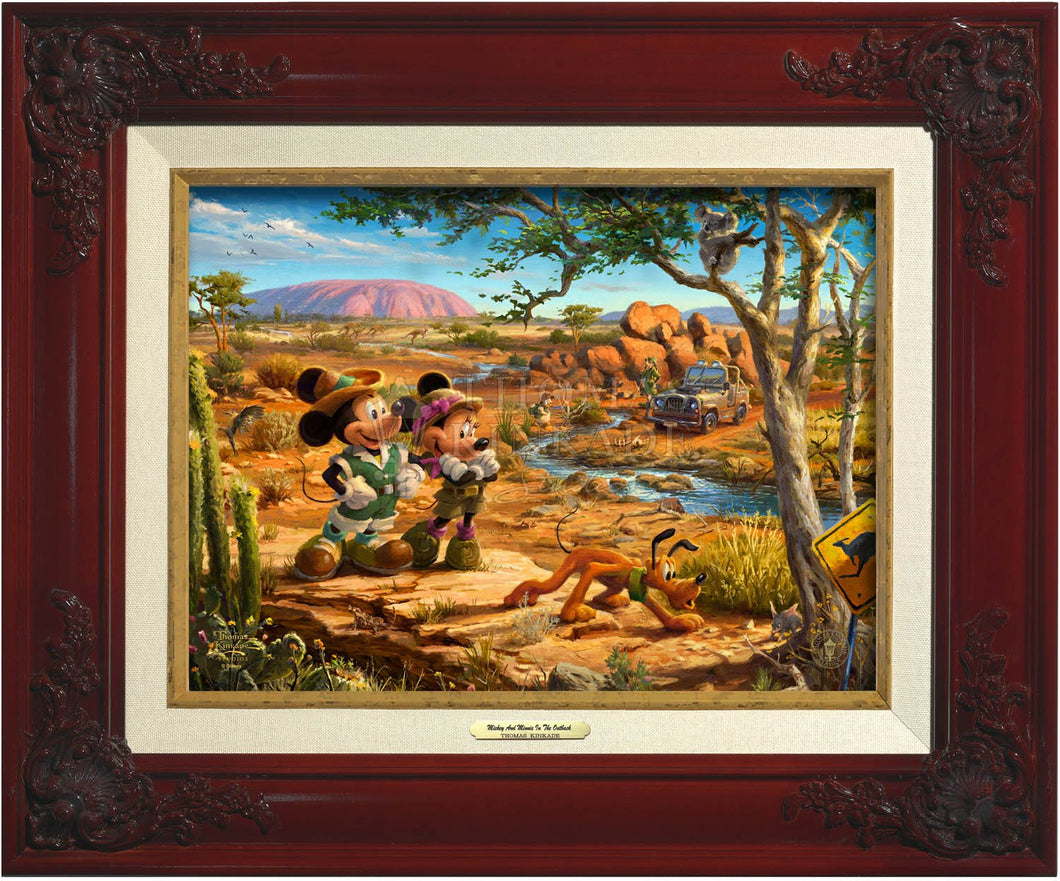 Mickey And Minnie In The Outback - Canvas Classics