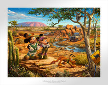 Load image into Gallery viewer, Mickey and Minnie in the Outback - Limited Edition Paper (SN - Standard Numbered) - ArtOfEntertainment.com

