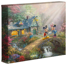 Load image into Gallery viewer, Mickey &amp; Minnie Sweetheart Bridge - Gallery Wrapped Canvas - Art Of Entertainment
