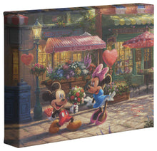 Load image into Gallery viewer, Mickey &amp; Minnie Sweetheart Café - Gallery Wrapped Canvas - ArtOfEntertainment.com
