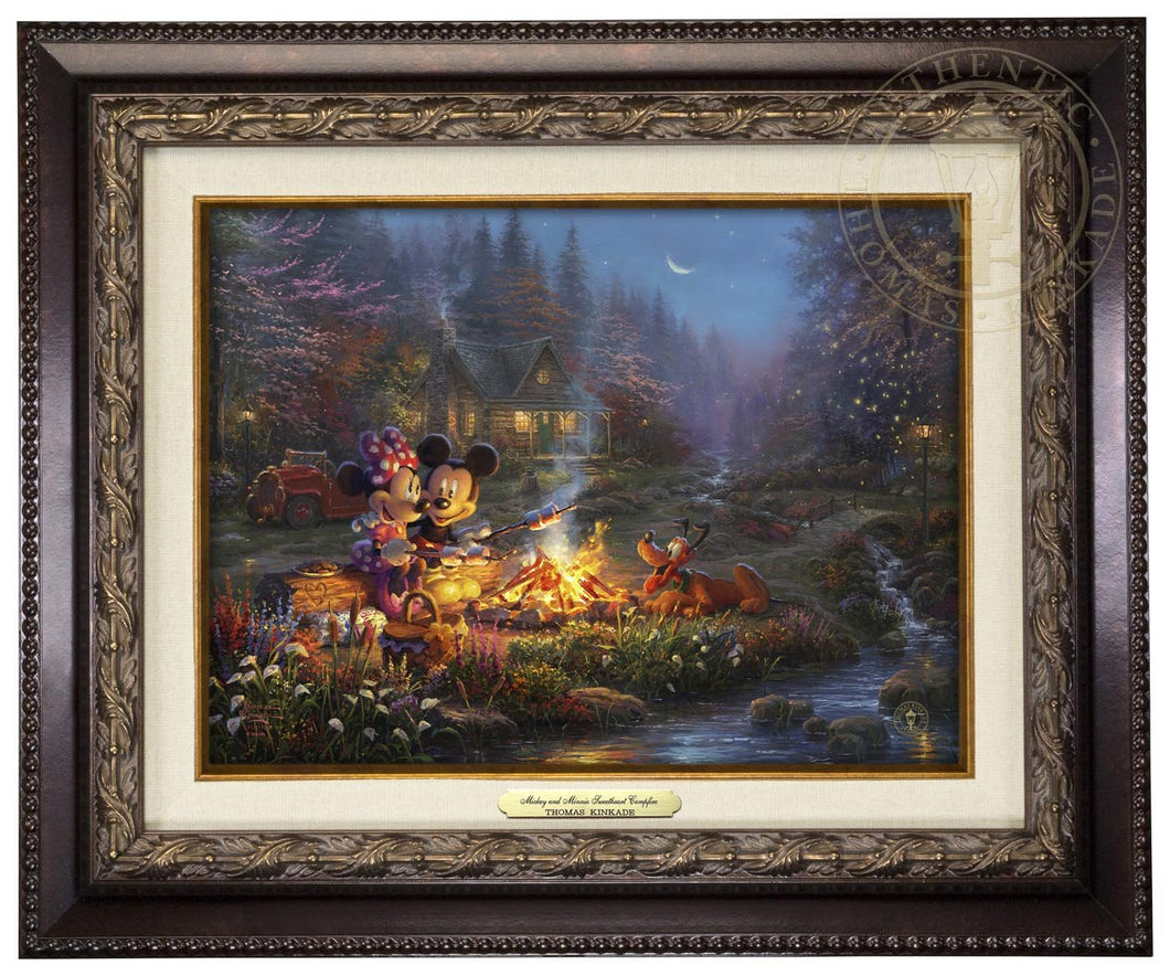 Mickey and Minnie - Sweetheart Campfire - Canvas Classics