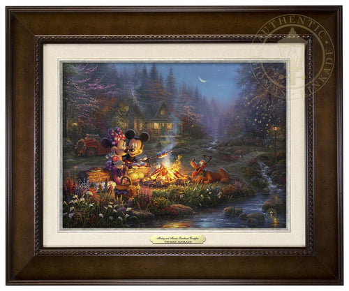 Mickey and Minnie - Sweetheart Campfire - Canvas Classics