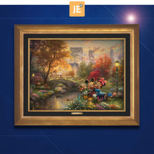 Load image into Gallery viewer, Disney Mickey and Minnie - Sweetheart Central Park - Limited Edition Canvas (JE - Jewel Edition)
