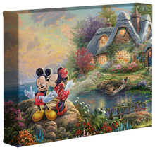 Load image into Gallery viewer, Mickey &amp; Minnie Sweetheart Cove - Gallery Wrapped Canvas - Art Of Entertainment
