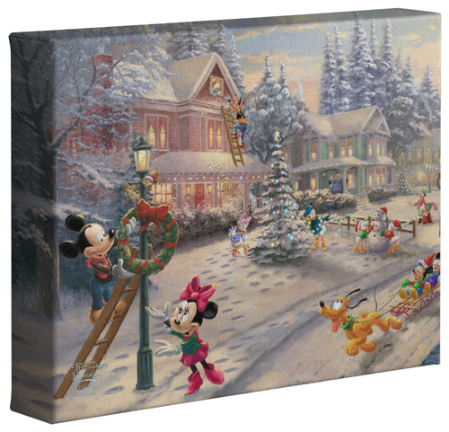 Mickey's Victorian Christmas - Gallery Wrapped Canvas - ArtOfEntertainment.com