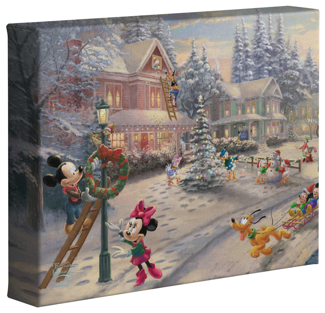 Mickey's Victorian Christmas - Gallery Wrapped Canvas - ArtOfEntertainment.com