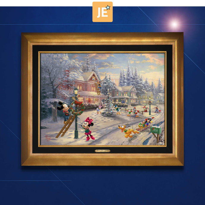 Mickey's Victorian Christmas - Limited Edition Canvas (JE - Jewel Edition) - ArtOfEntertainment.com